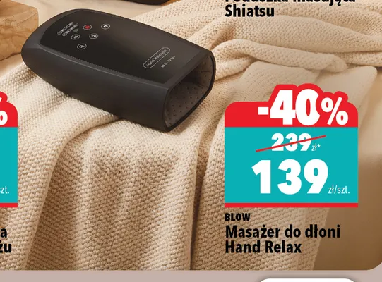 Masażer do dłoni Blow Hand Relax promocja w Biedronka Home