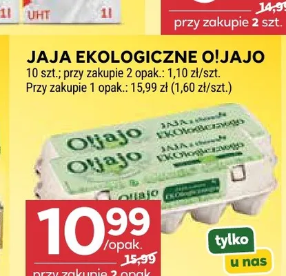 Jajka kurze ekologiczne O!Jajo promocja w Stokrotka