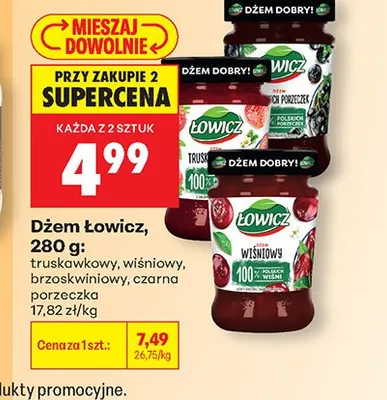 Dżem brzoskwiniowy Łowicz promocja w Biedronka