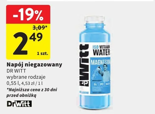 Napój niegazowany wybrane rodzaje promocja w Intermarche