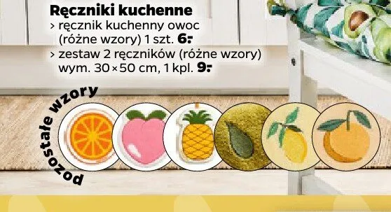 Ręcznik kuchenny owoc promocja w Netto
