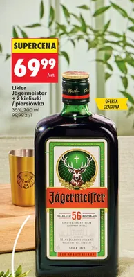 Likier + 2 kieliszki + piersiówka promocja w Biedronka