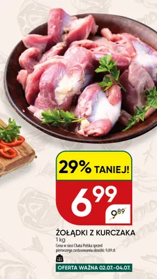 Żołądki z kurczaka promocja w Chata Polska