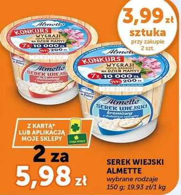 Serek wiejski Almette promocja w ABC