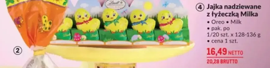 Figurki z czekolady Lindt kurczaczki baranki zajączki promocja w Makro