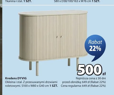 Kredens Dyvig promocja w Jysk