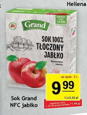 Sok jabłkowy 100% NFC Grand promocja w Gram Market