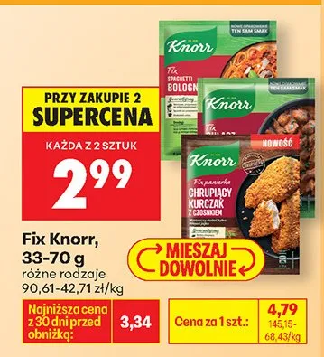 Fix różne rodzaje promocja w Biedronka