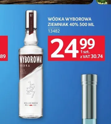 Wódka Wyborowa Ziemniak 40% promocja w Selgros
