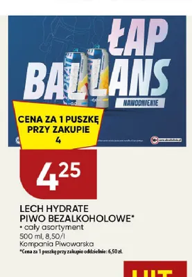 Piwo bezalkoholowe Lech Hydrate promocja w Chata Polska
