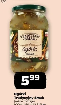 Ogórki kiszone Tradycyjny Smak promocja w Netto