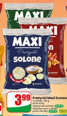 Prażynki Maxi Eurosnack promocja w Dino