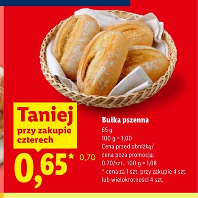 Bułka poranna promocja w Lidl