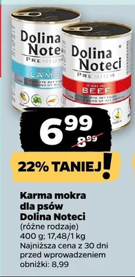 Karma mokra dla psów, różne rodzaje promocja w Netto