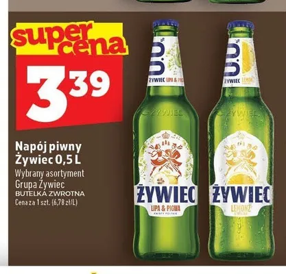 Napój piwny Żywiec Lemonż promocja w TOPAZ