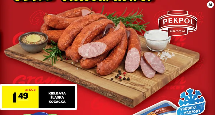 Kiełbasa śląska kozacka Pekpol promocja w Gram Market