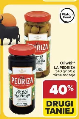 Oliwki zielone bez pestek La Pedriza promocja w Carrefour Market