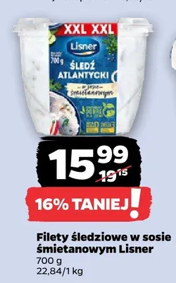 Filety śledziowe w sosie śmietanowym promocja w Netto