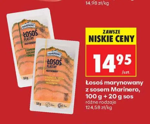 Łosoś marynowany z sosem Marinero promocja w Biedronka