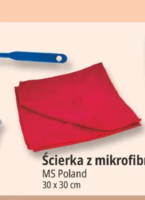 Ścierka z mikrofibry MS Poland 30x30 cm promocja w Leclerc