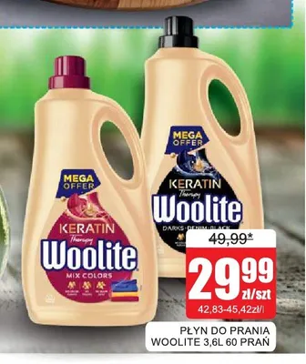 Płyn do prania Woolite Keratin Therapy Mix Colors promocja w Bingo