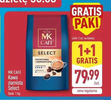 Kawa ziarnista MK Cafe Select promocja w Aldi