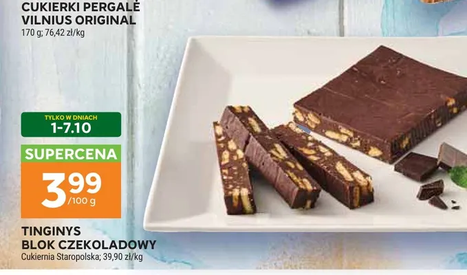 Tinginys blok czekoladowy Cukiernia Staropolska promocja w Stokrotka