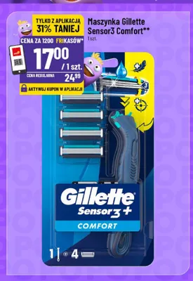 Maszynka Gillette Sensor3 Comfort promocja w POLOmarket