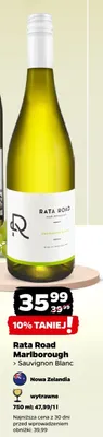 Wino białe Rata Road Marlborough Sauvignon Blanc wytrawne promocja w Netto
