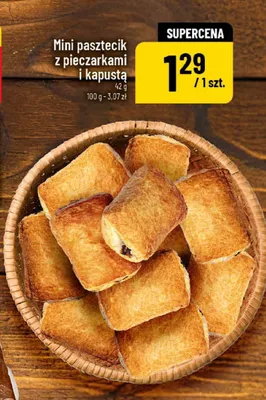 Mini pasztecik z pieczarkami i kapustą promocja w POLOmarket