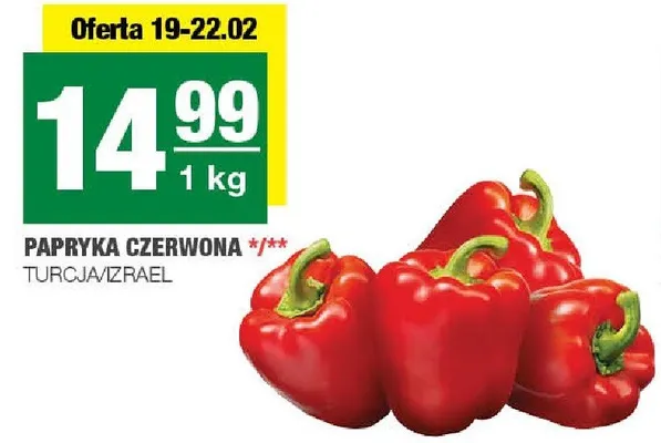 Papryka czerwona promocja w SPAR