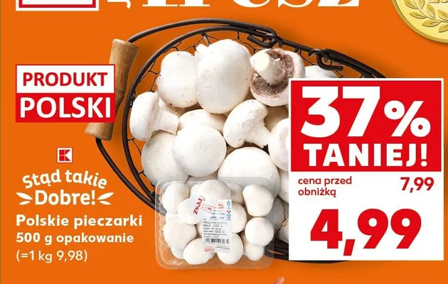 Pieczarki białe K-Stąd takie Dobre! promocja w Kaufland