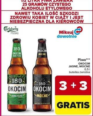 Piwo Okocim Jasne Pełne promocja w Carrefour Market