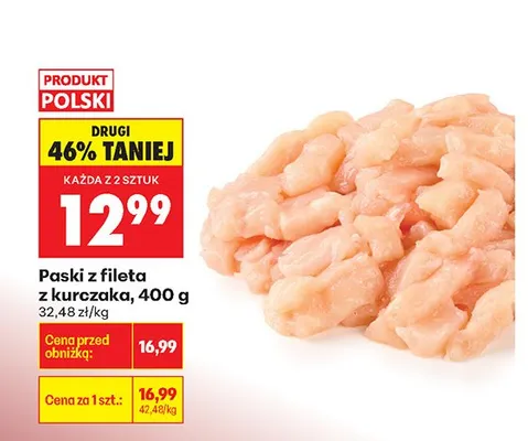 Paski z fileta z kurczaka promocja w Biedronka