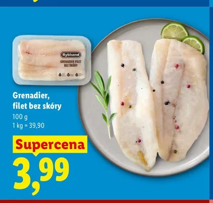 Grenadier filet bez skóry Rybhand promocja w Lidl