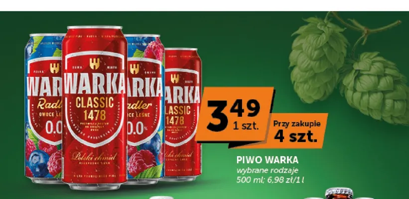 Piwo Warka Classic promocja w ABC