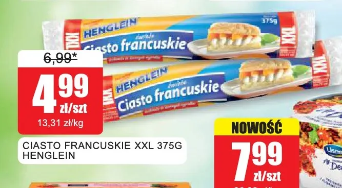 Ciasto francuskie XXL Henglein promocja w Bingo
