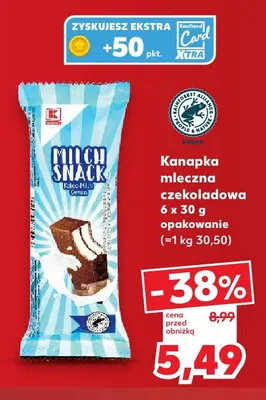Kanapka mleczna czekoladowa 6-pak K-Classic promocja w Kaufland