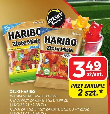 Żelki HARIBO Złote Misie Kwaśne promocja w Top Market