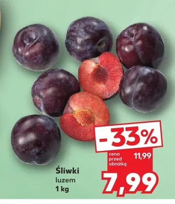 Śliwki luzem promocja w Kaufland