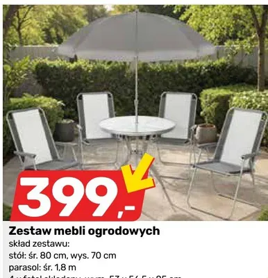 Zestaw mebli ogrodowych promocja w Bricomarche