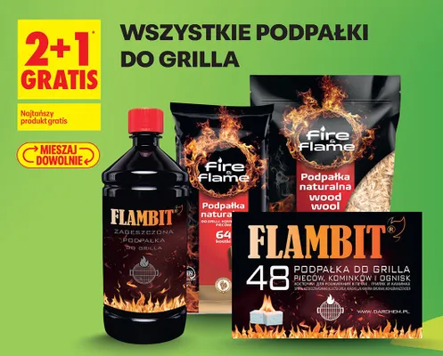 Podpałka do grilla Flambit zagęszczona promocja w Biedronka