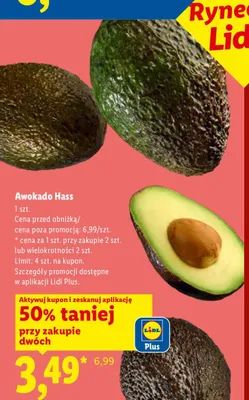 Awokado Hass Ryneczek Lidla promocja w Lidl