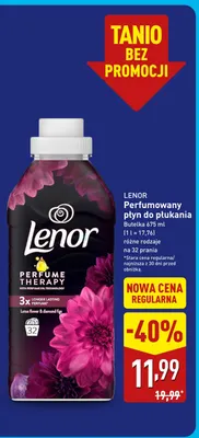 Perfumowany płyn do płukania Lenor promocja w Aldi