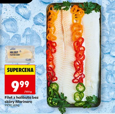 Filet z halibuta bez skóry Marinero promocja w Biedronka