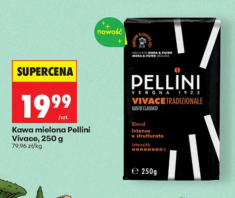 Kawa mielona Pellini Vivace promocja w Biedronka