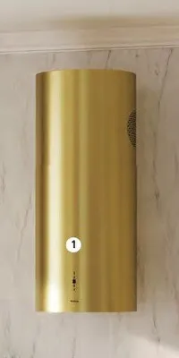 Okap kominowy Amica tuba OKS4341OZ złoty promocja w Castorama
