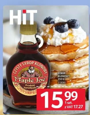 Syrop klonowy Maple Joe promocja w Selgros