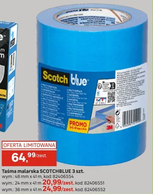 Taśma malarska 3 szt. 48mm x 41m promocja w Leroy Merlin