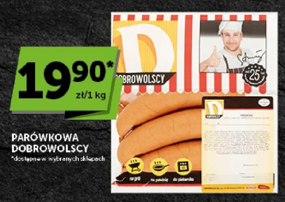 Kiełbasa parówkowa Dobrowolscy promocja w Groszek